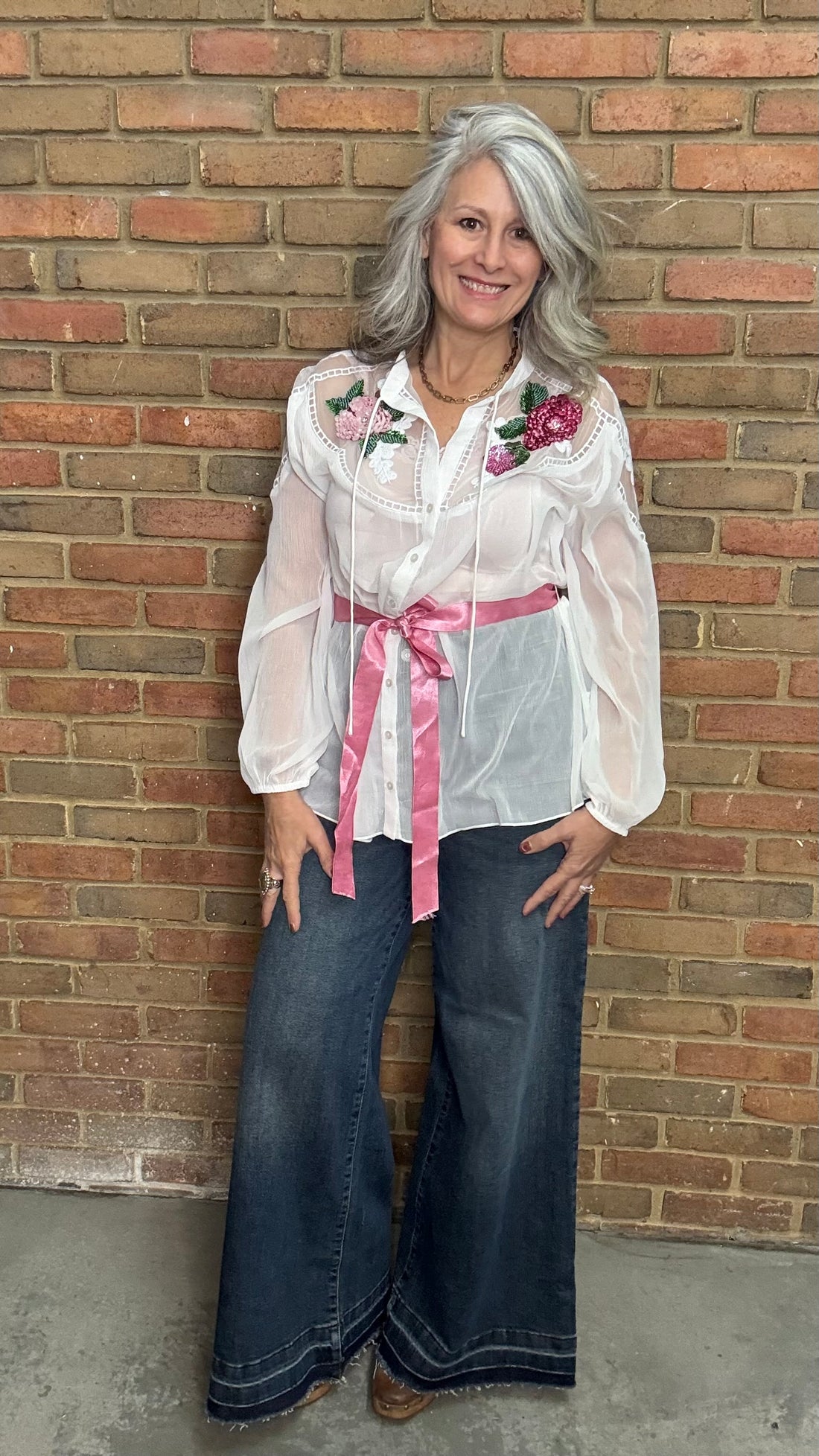 Amora Chiffon Hand Embroidery