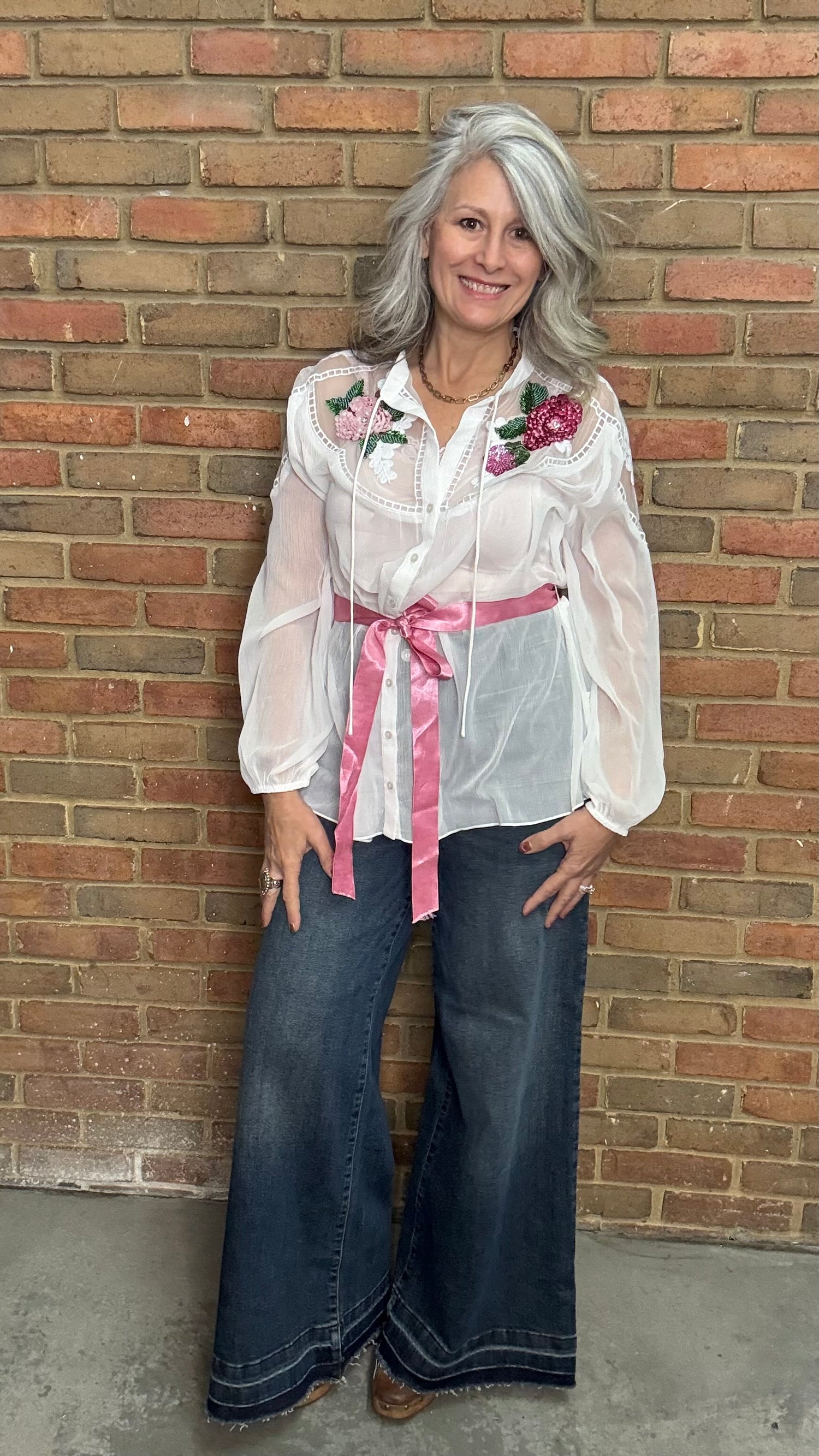 Amora Chiffon Hand Embroidery