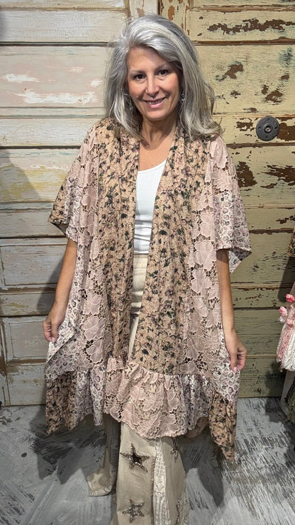 The Lace Love Letter Duster - Vintage Vault Boutique