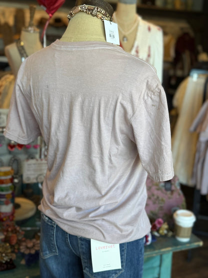 Cherub Bling on Hand Dyed Tee - Vintage Vault Boutique