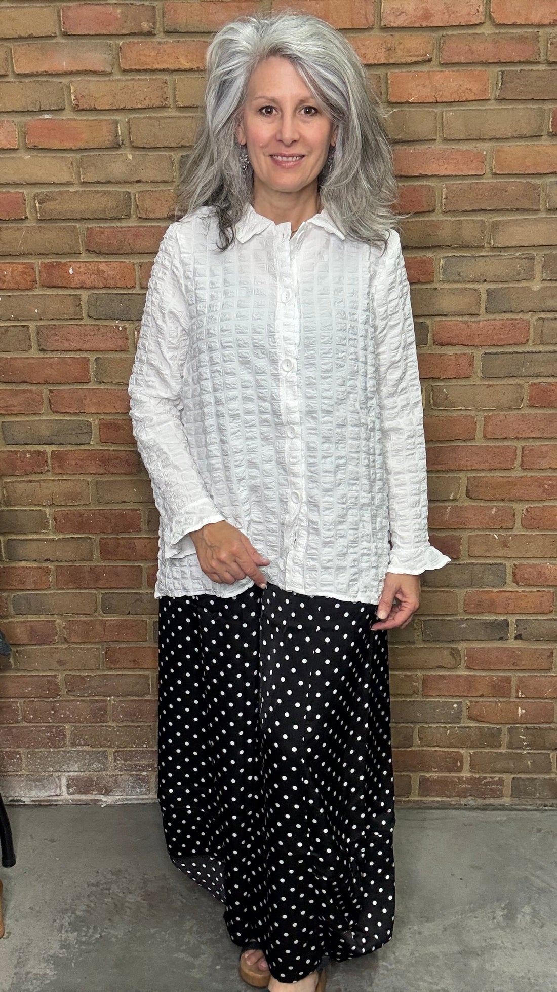White Puffer Shirt 