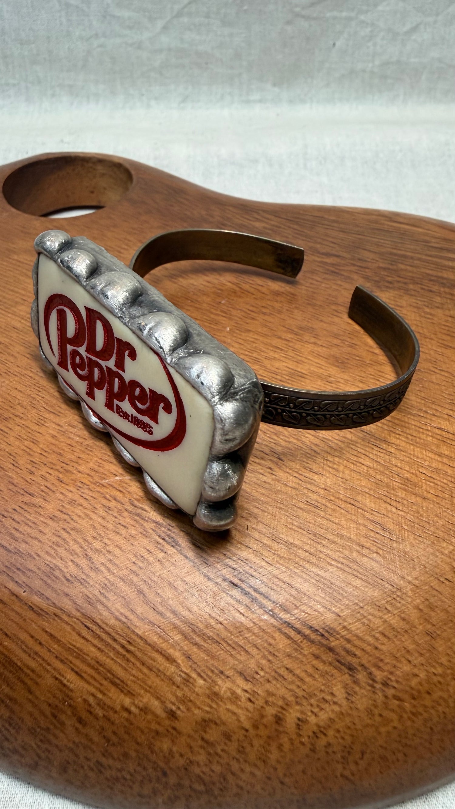 Dr Pepper Domino Cuff Bracelet