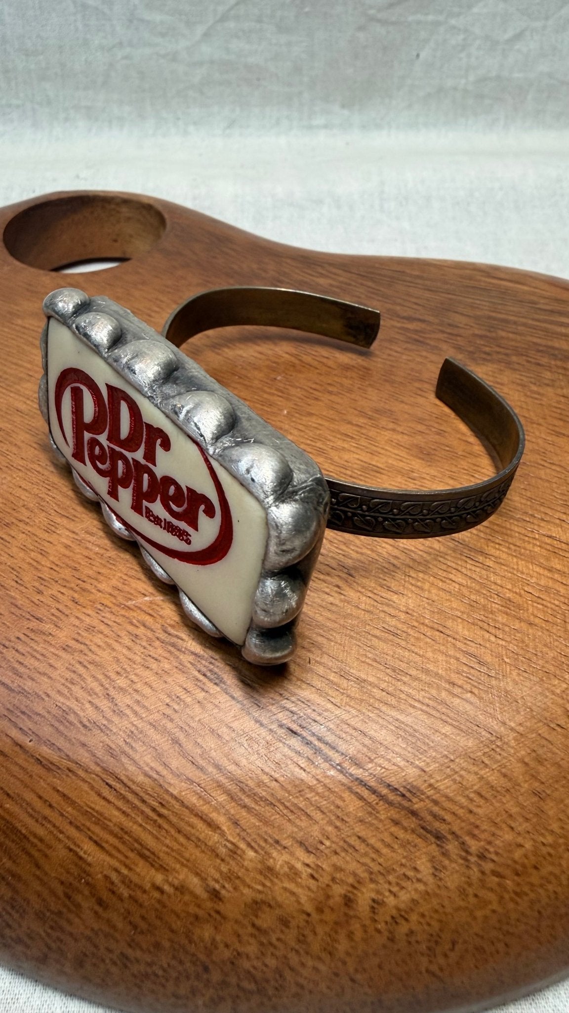 Dr Pepper Domino Cuff Bracelet - Vintage Vault Boutique