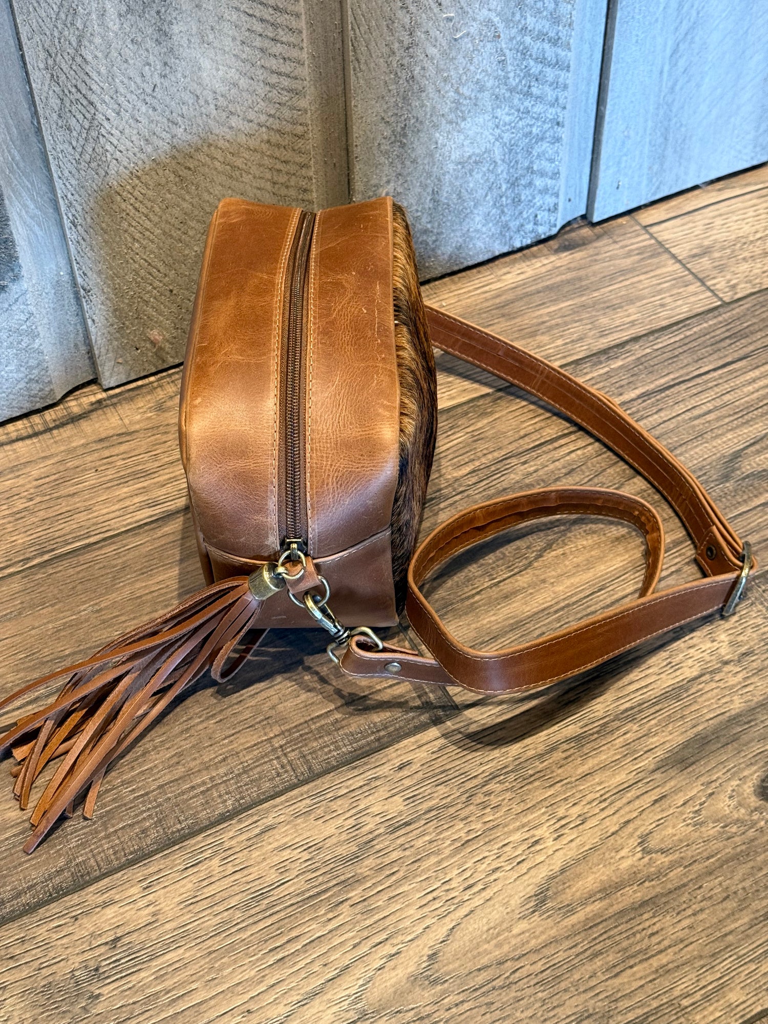 Rectangular Leather Cowhide or Leather Purse