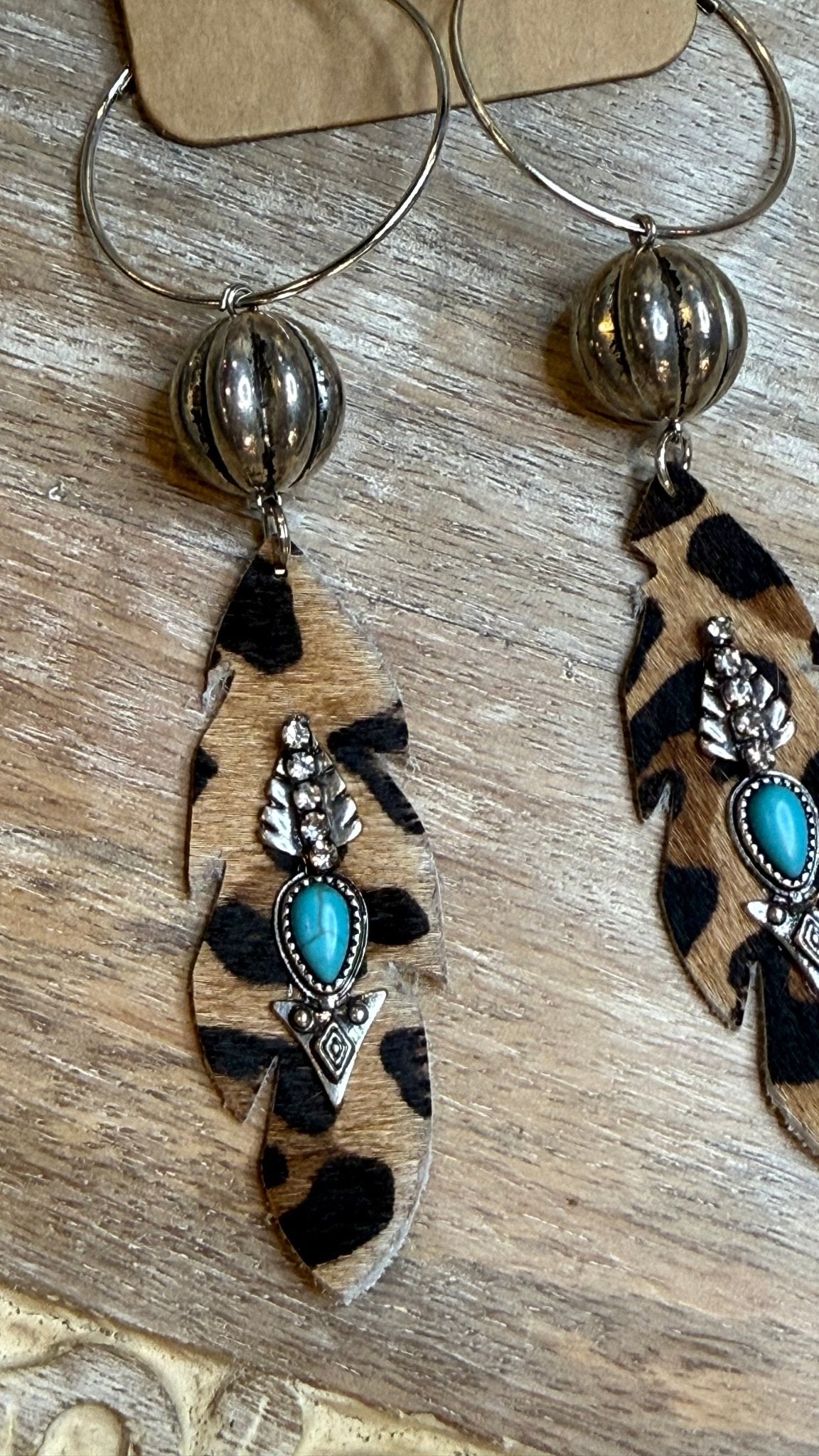Leopard Arrow Earring - Vintage Vault Boutique