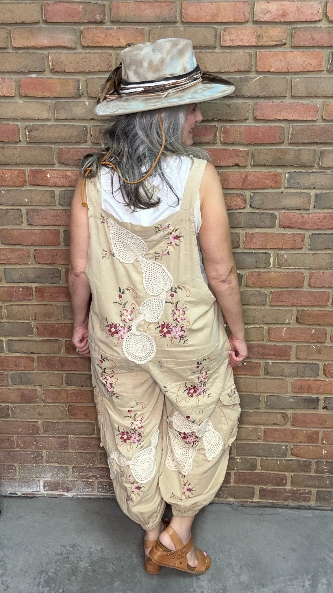Trellis Views Overalls - Vintage Vault Boutique