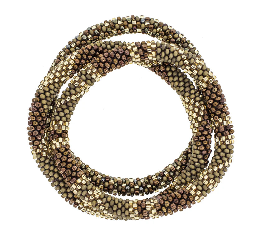 Roll On Bracelet Set of 3 Brown Sugar