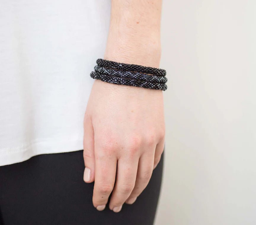 Roll On Bracelet Set of 3 Stiletto - Vintage Vault Boutique