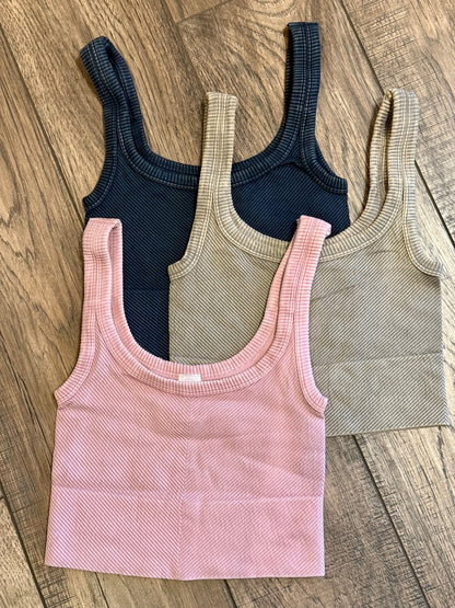 Vintage Chevron Crop Top - Vintage Vault Boutique