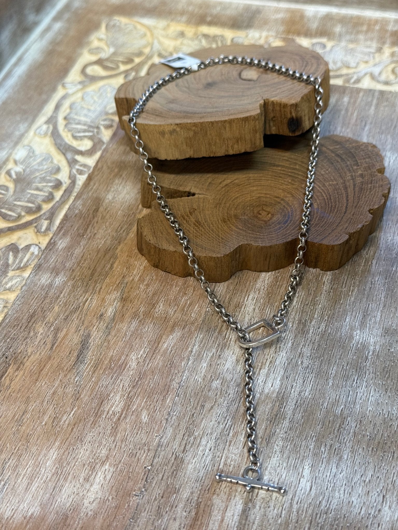 Petite Stirrup Bar Lariat Necklace - Vintage Vault Boutique