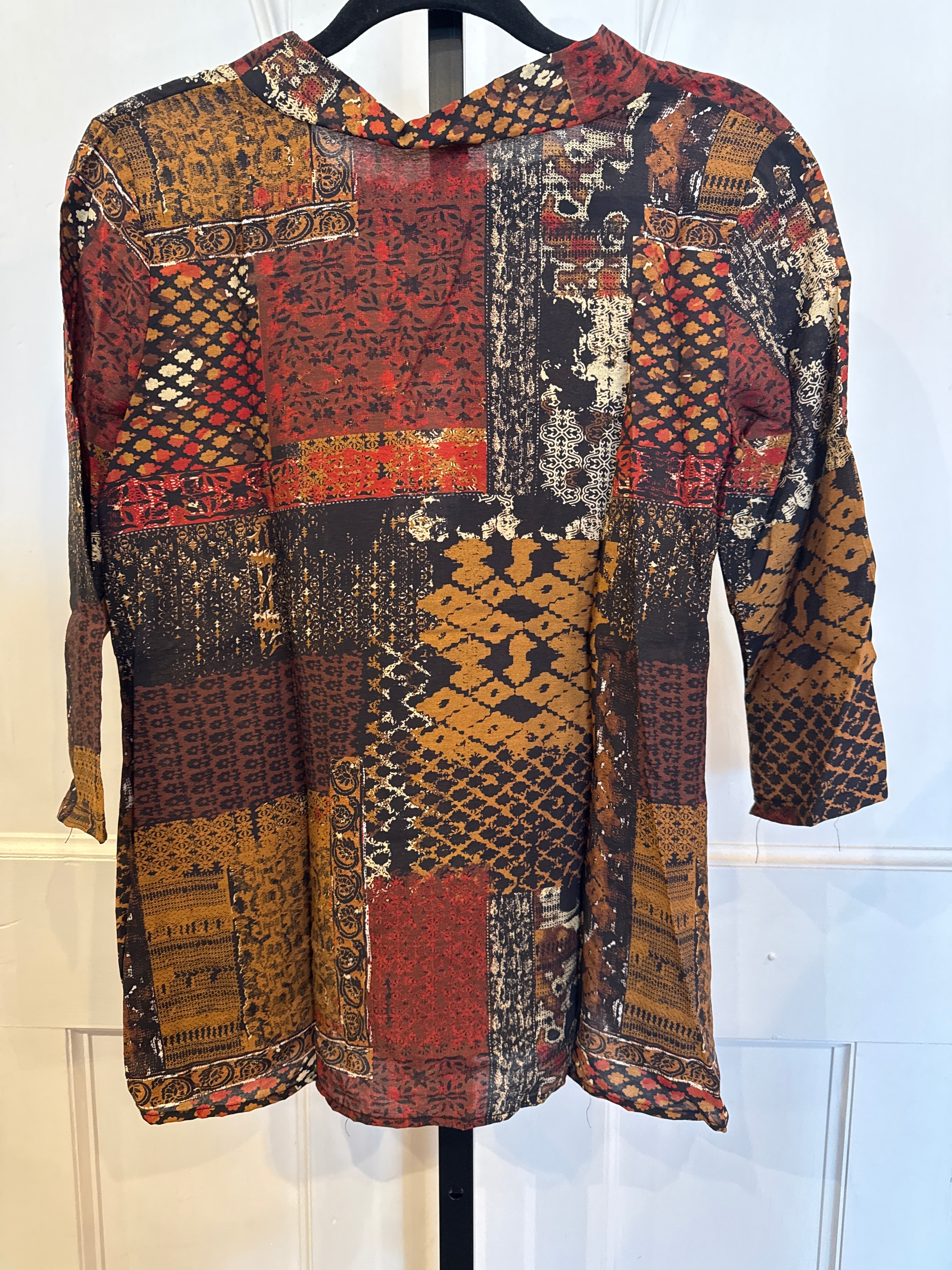 Print Mock Neck Tunic