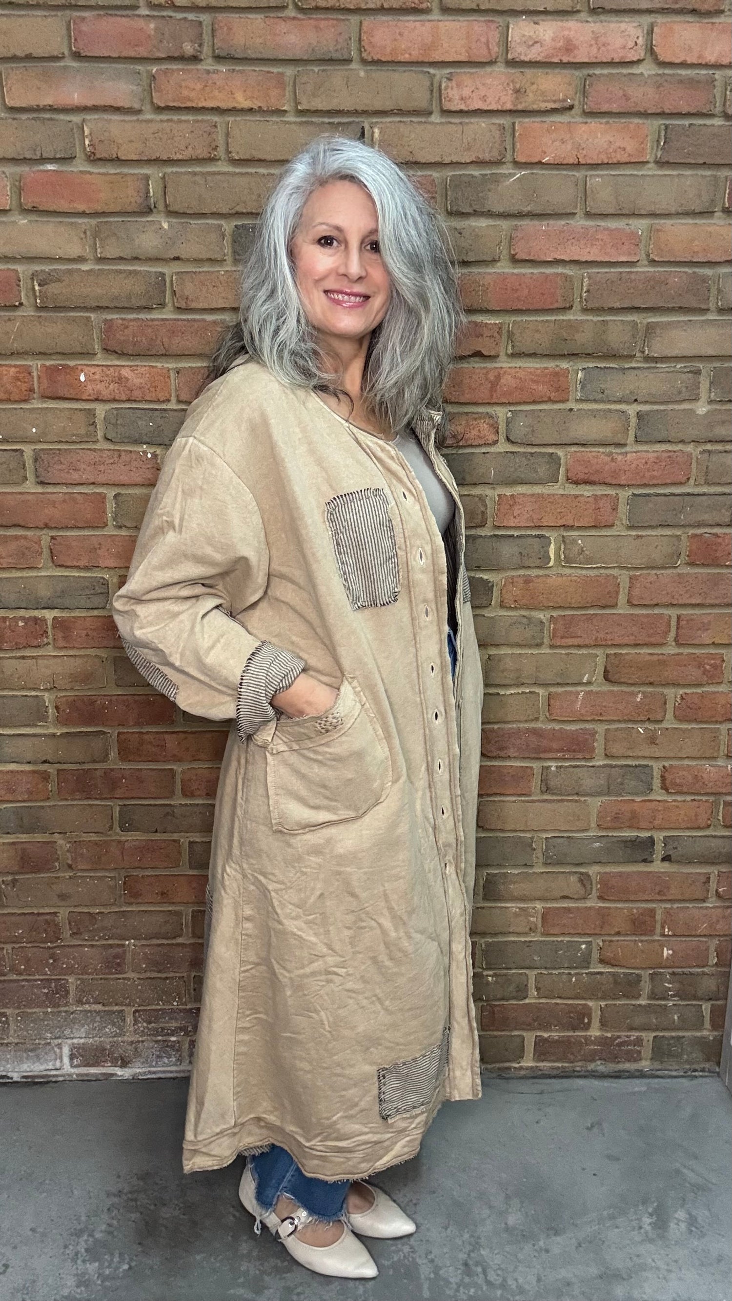 Double Sided Patchwork Jacket