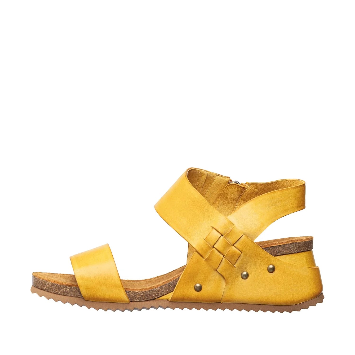 Amanda Leather Sandal Daffodil - Vintage Vault Boutique