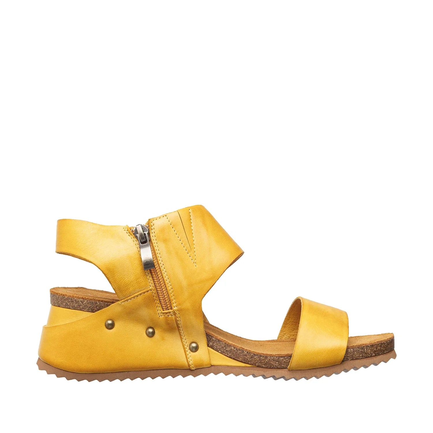 Amanda Leather Sandal Daffodil - Vintage Vault Boutique