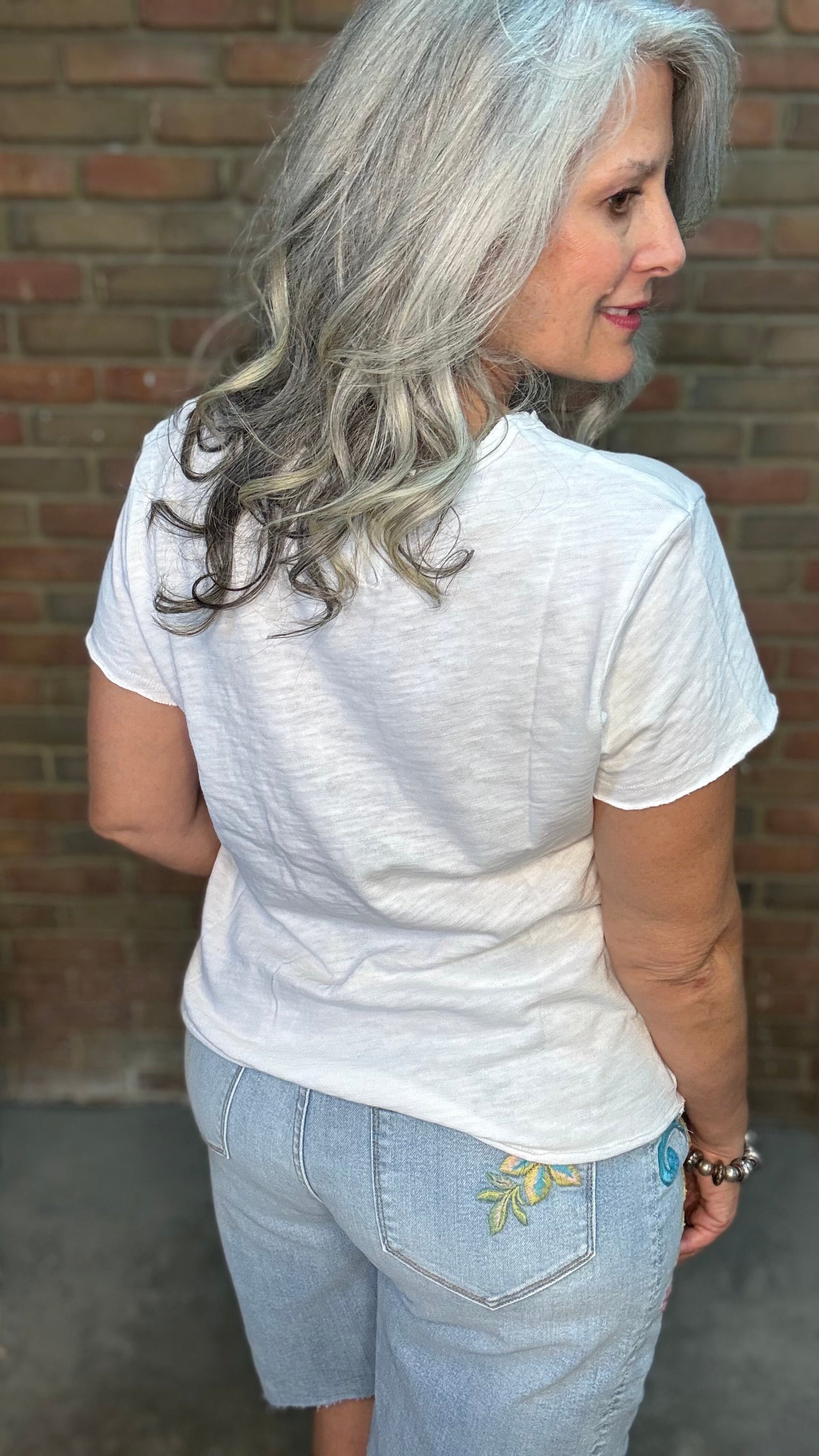 VANYA Short Sleeve Tee White