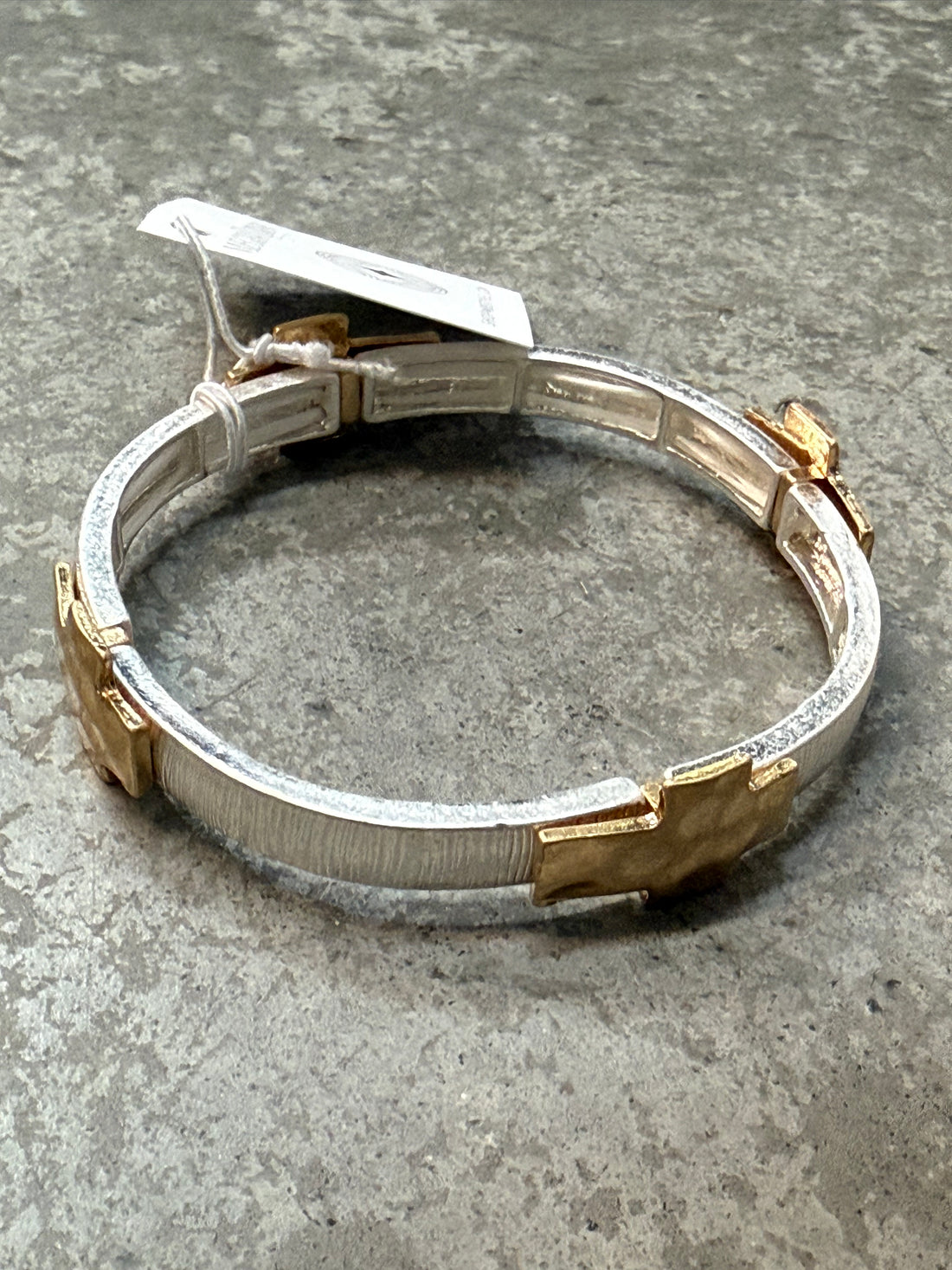 Hope Gold and Silver Stretch Bracelet