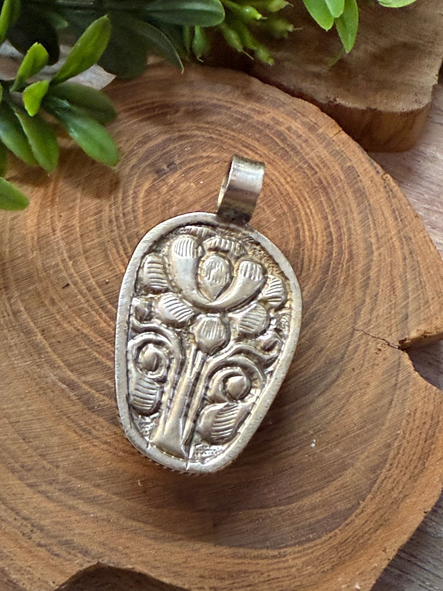 Tiger Eye Skull Tibetan Pendant - Vintage Vault Boutique