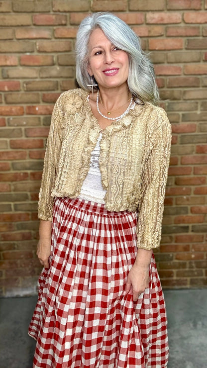 All Lace Crop Jacket - Vintage Vault Boutique