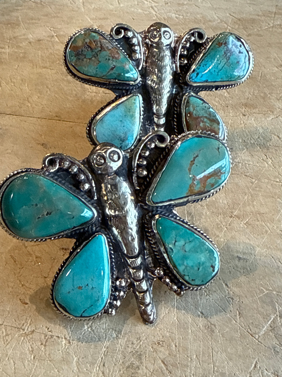 Turquoise Butterfly Ring