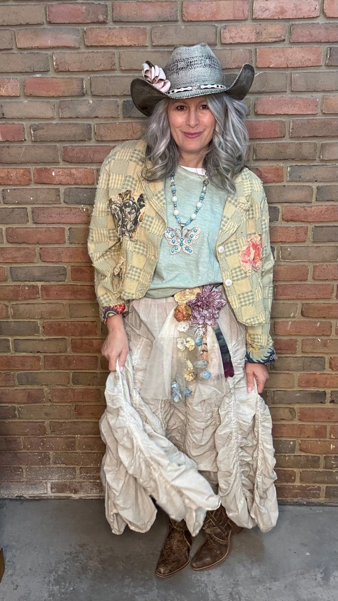 Cloud Ember Crop Jacket - Vintage Vault Boutique