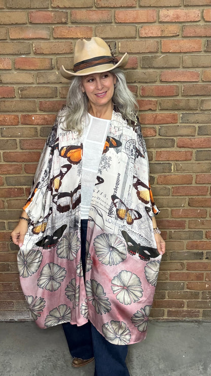 Butterfly Silk Kimono