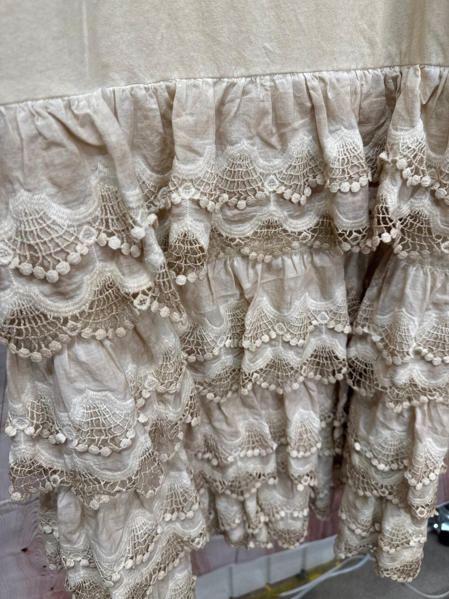 Vintage Slip Dress Tea Stain - Vintage Vault Boutique