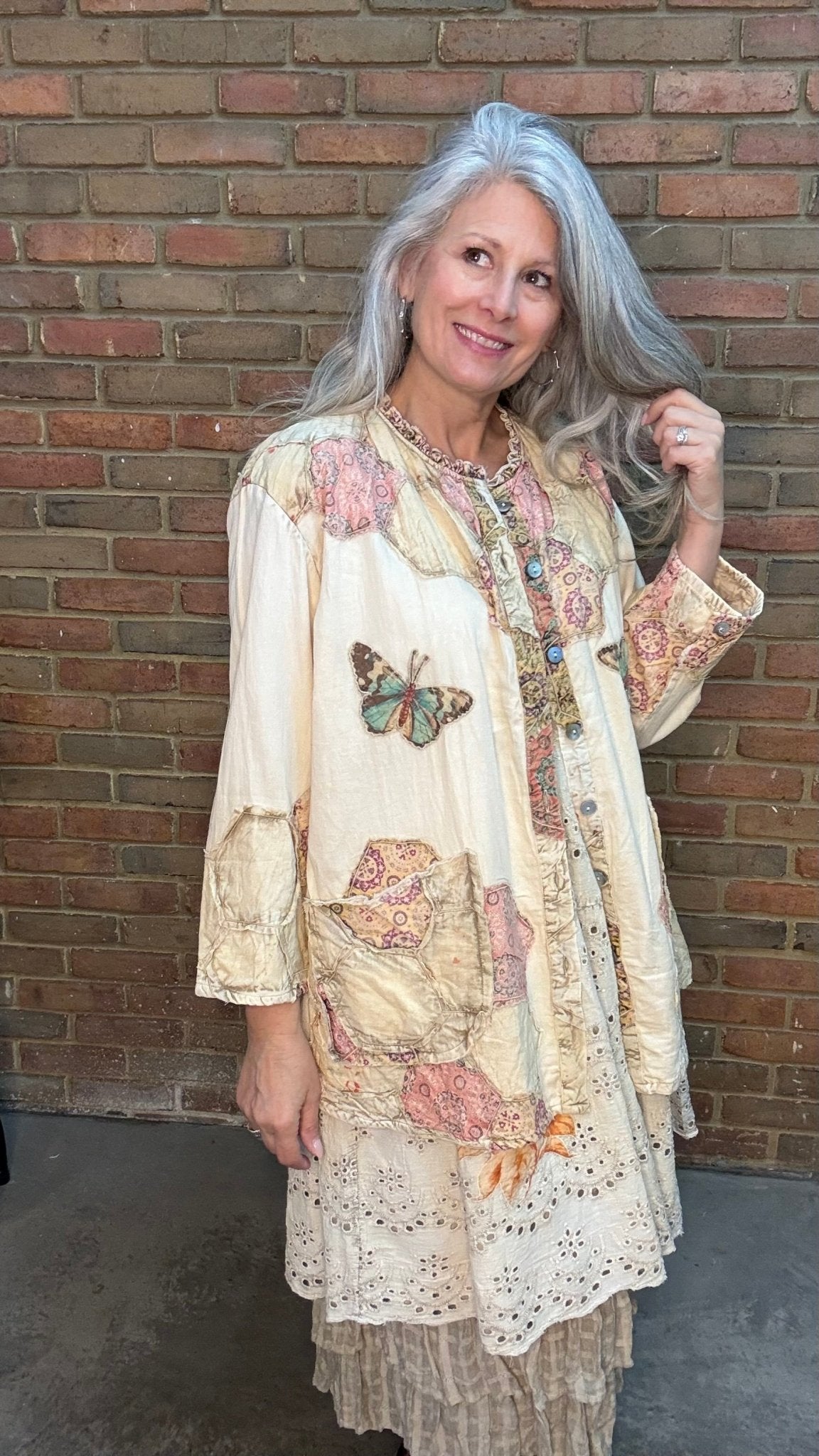 Hexagon Butterfly Jacket - Vintage Vault Boutique