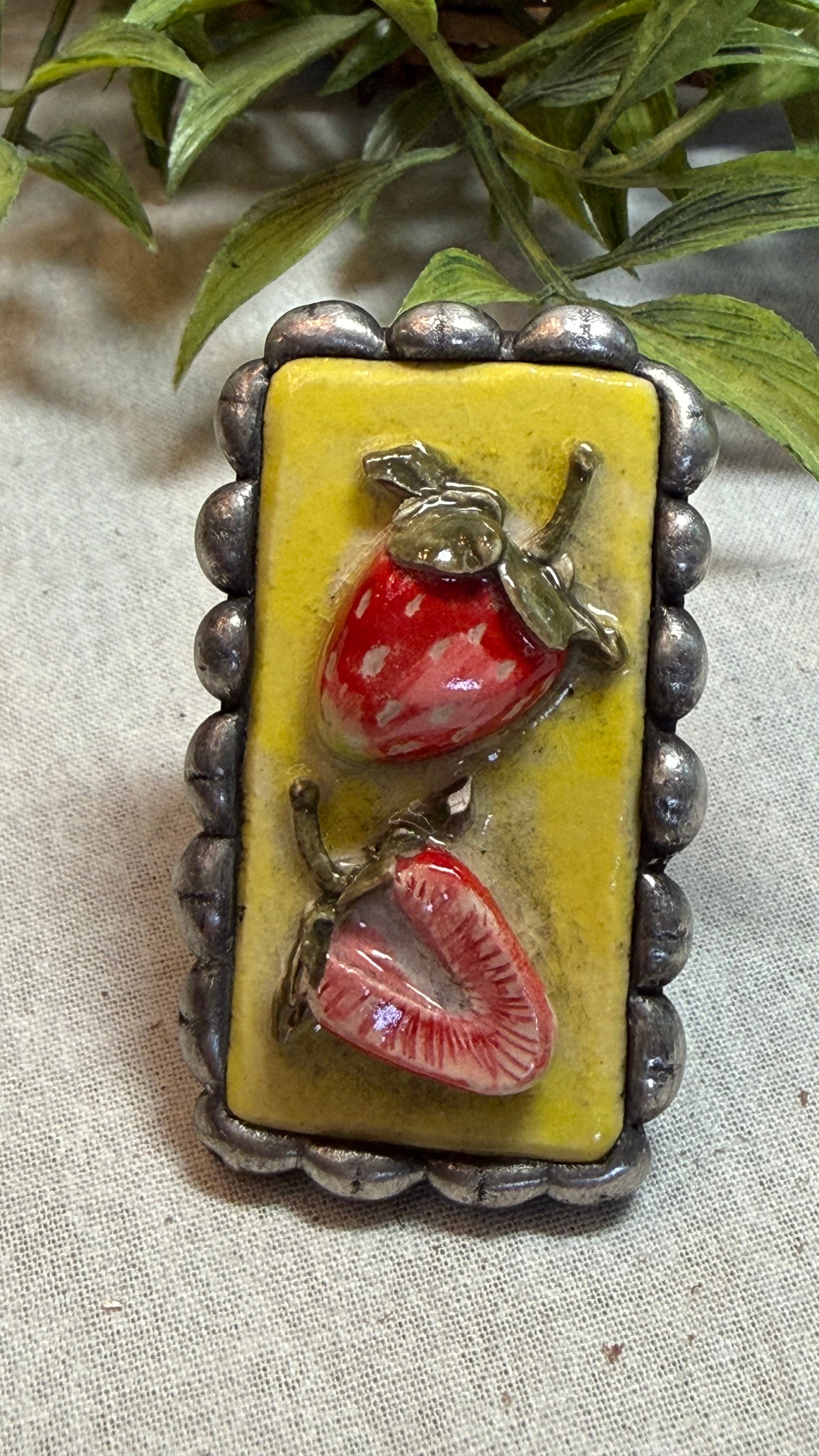 Strawberry Adjustable Ring
