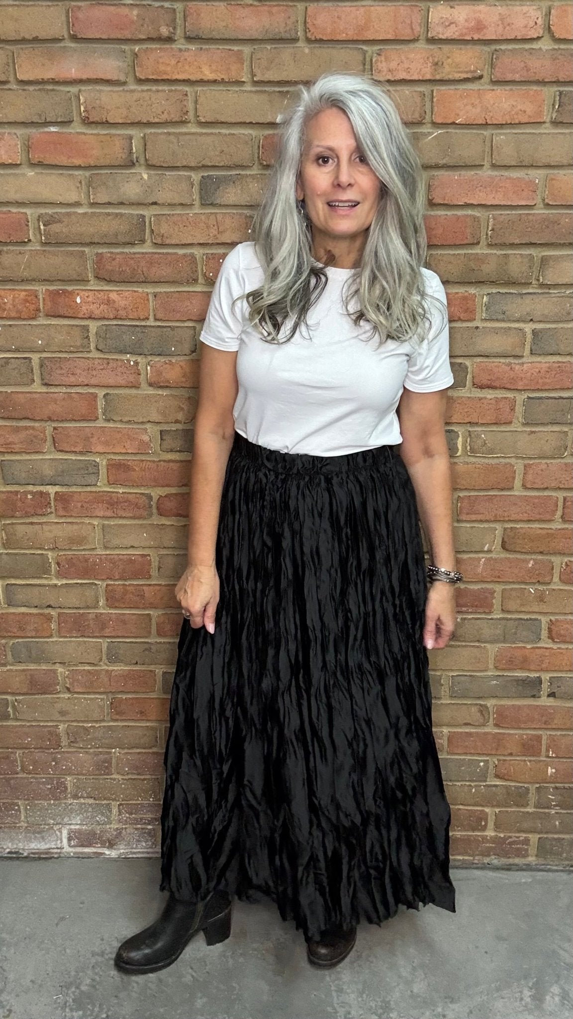 Crushed Skirt - Vintage Vault Boutique