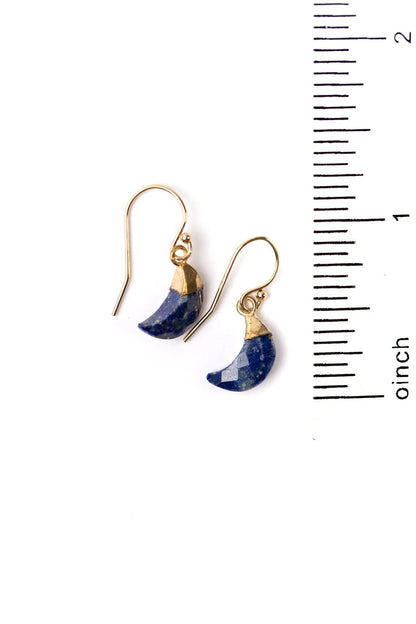 Blue Moon Simple Earrings 024E - Vintage Vault Boutique