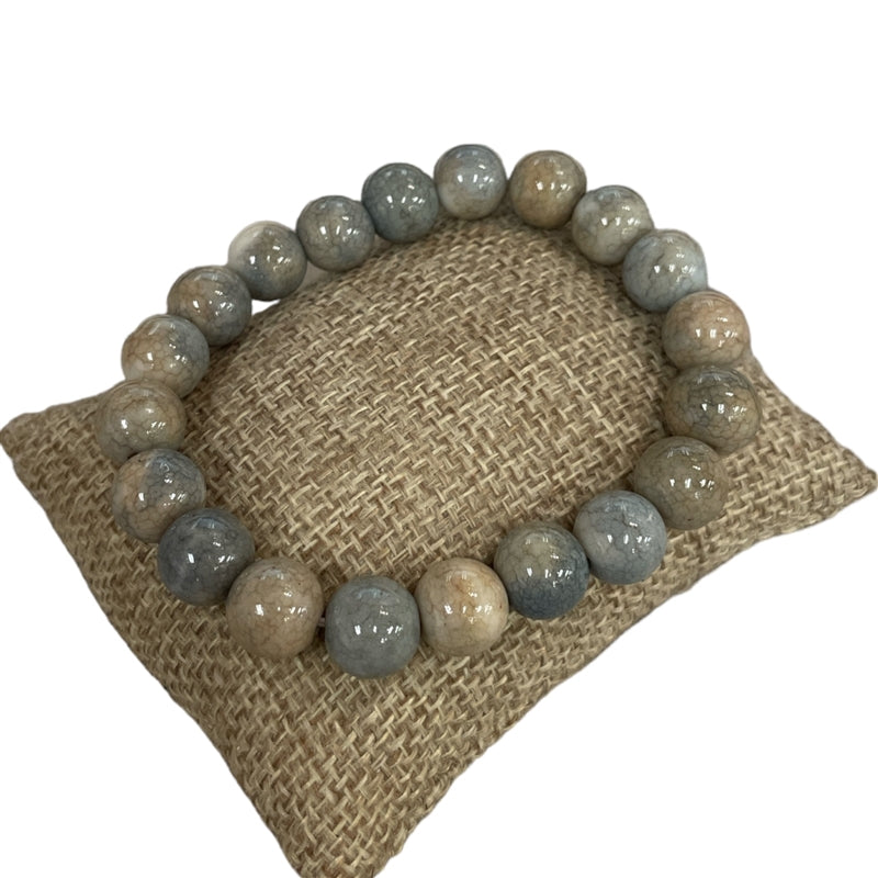 10mm Semi-Precious Stone Stretch Bracelet