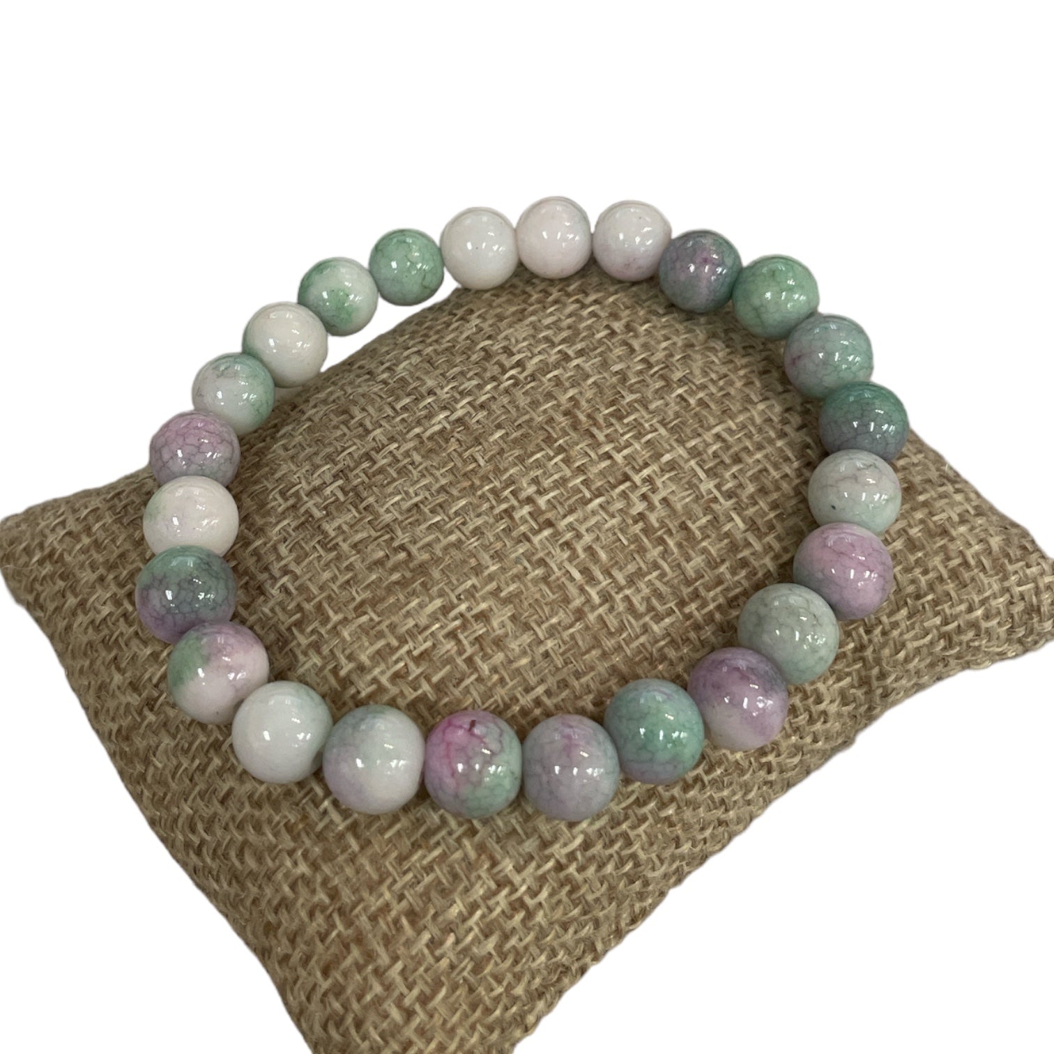 8mm Semi - Precious Stone Stretch Bracelet - Vintage Vault Boutique