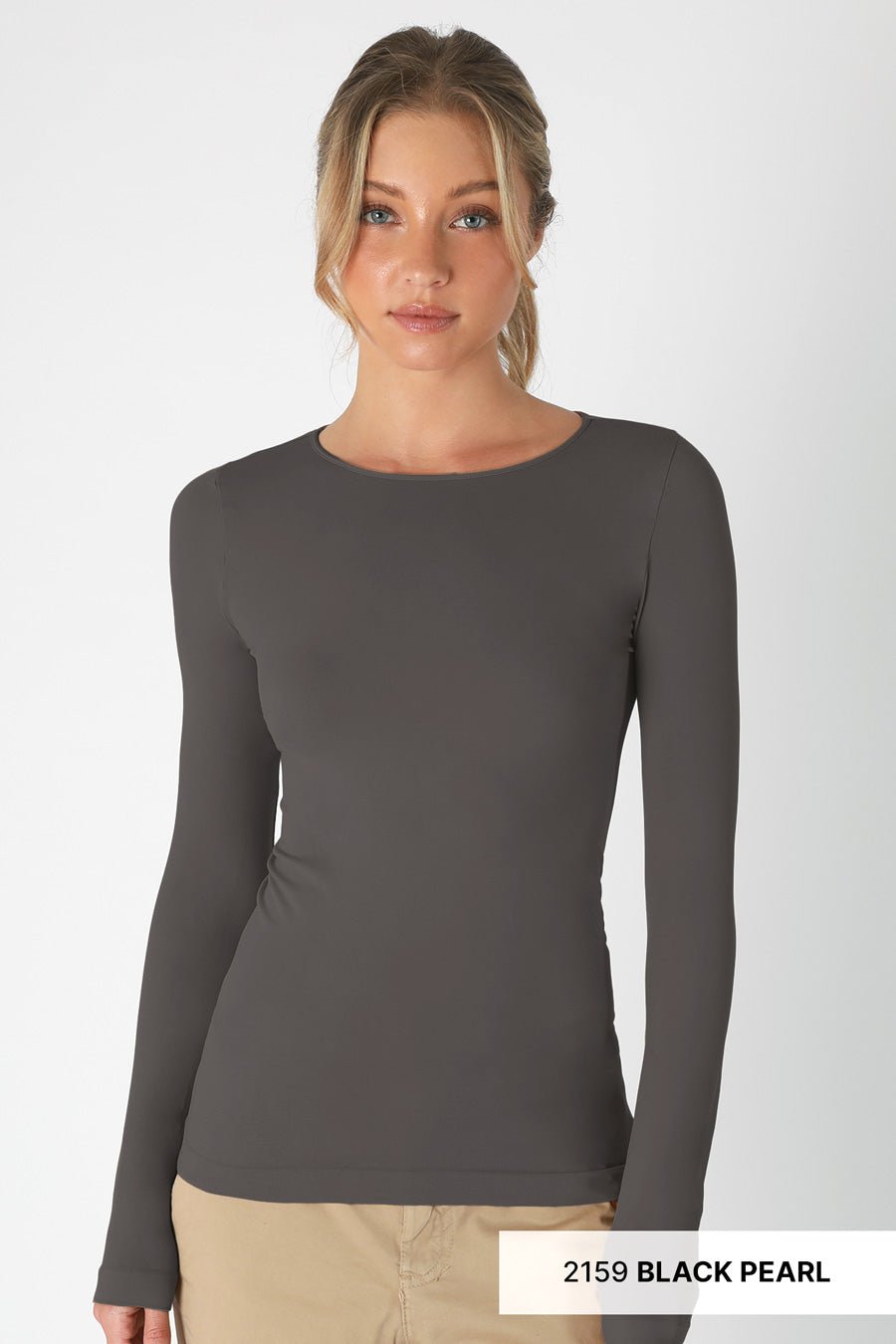 Long Sleeve Crew Neck Top - Vintage Vault Boutique
