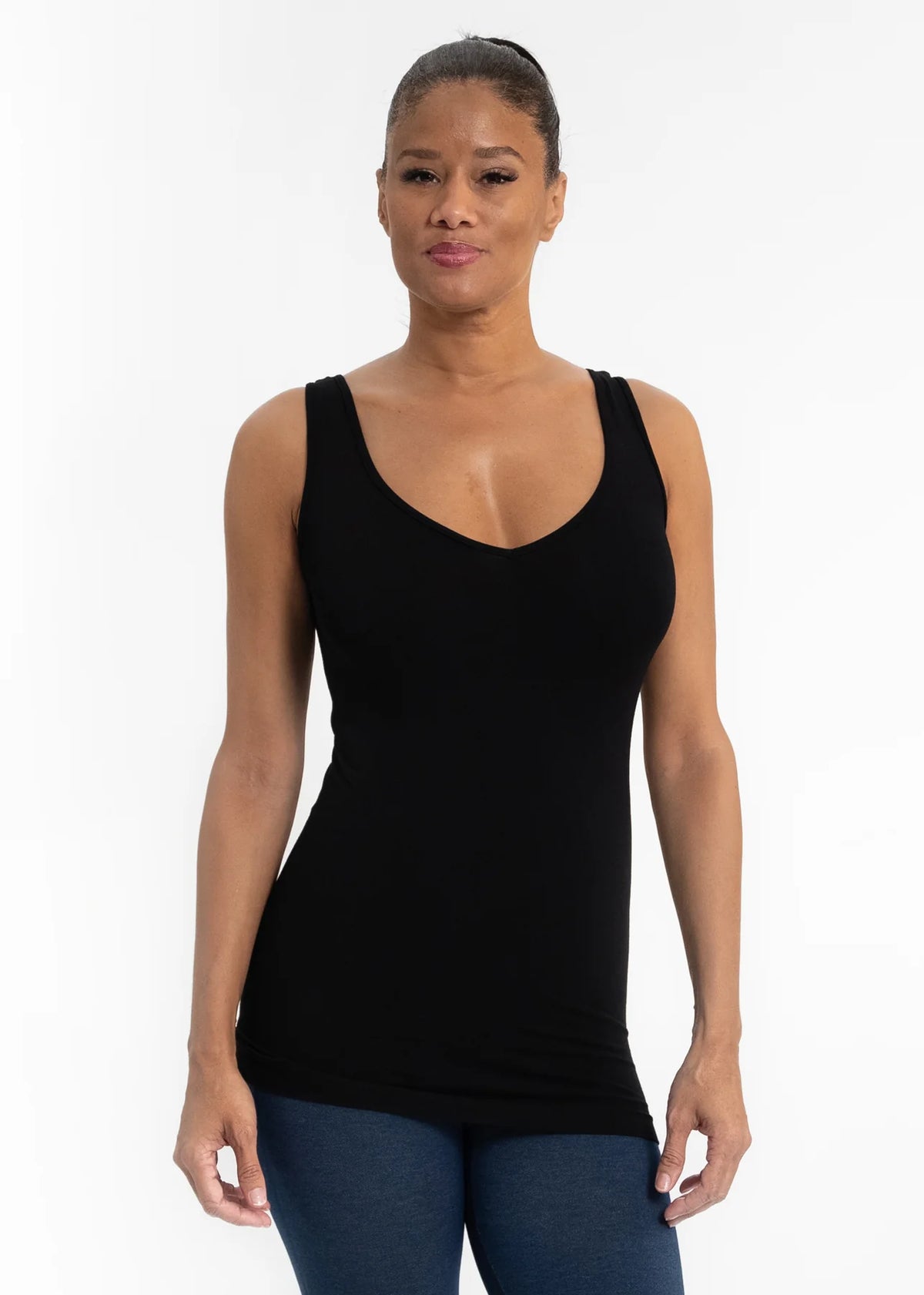 Reversible Solid Tank - Vintage Vault Boutique