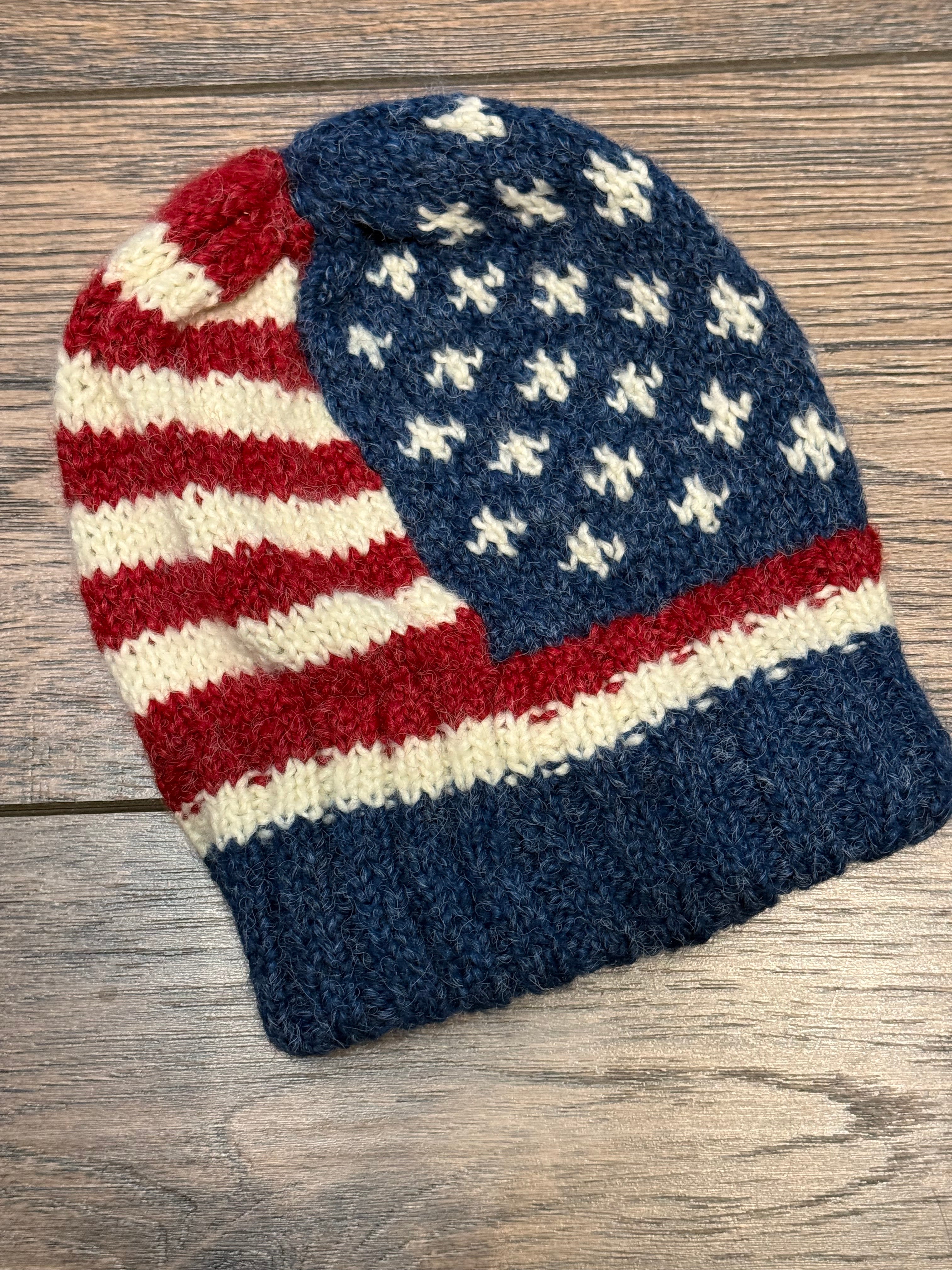 Flag Hat with Ribbed Headband