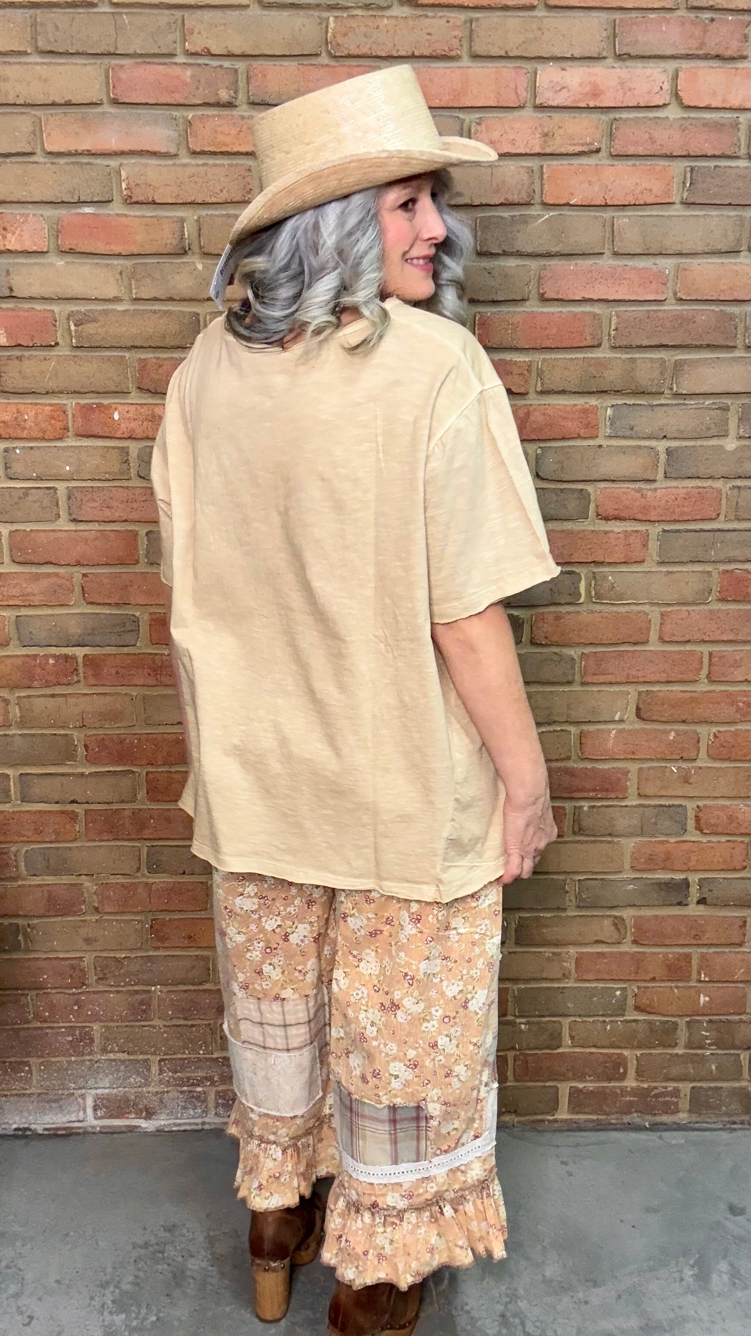 Solid Distressed T-Shirt