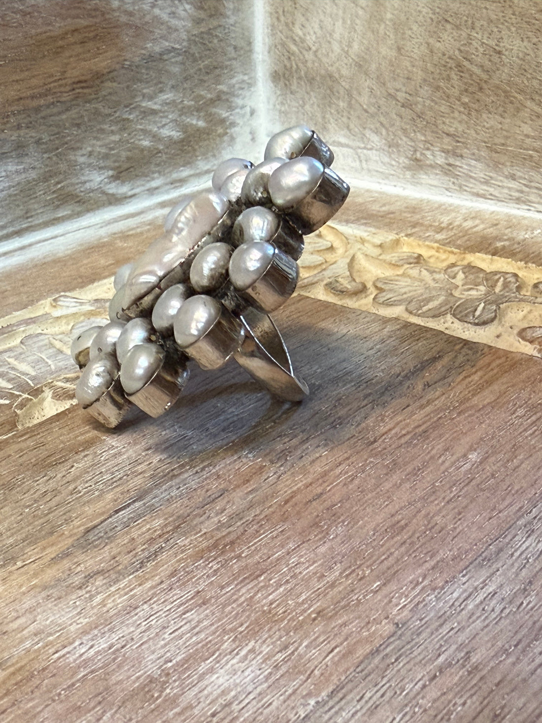 Pearl Cluster Ring