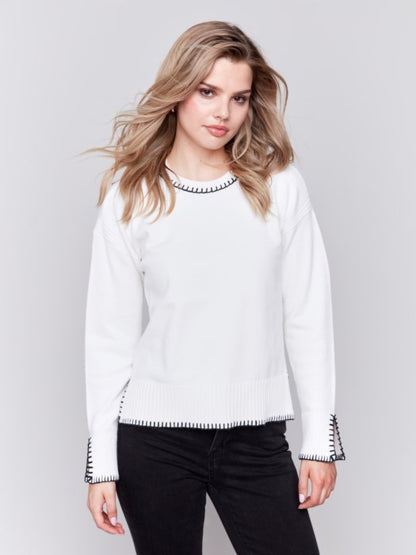 Blanket Stitch Sweater