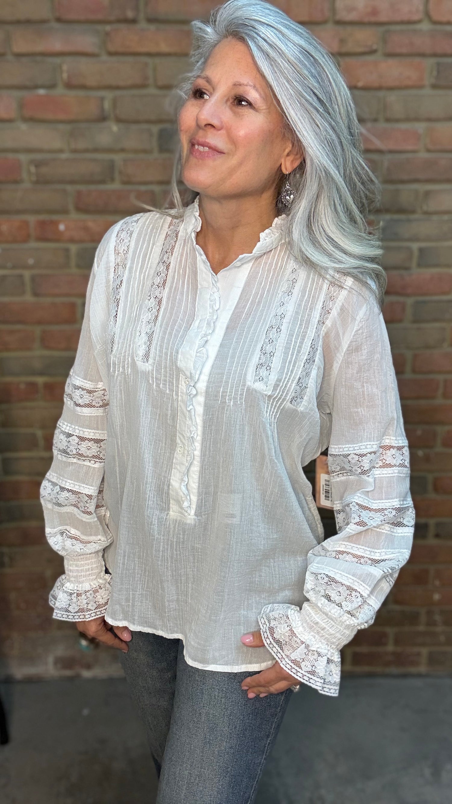 White Lace Blouse