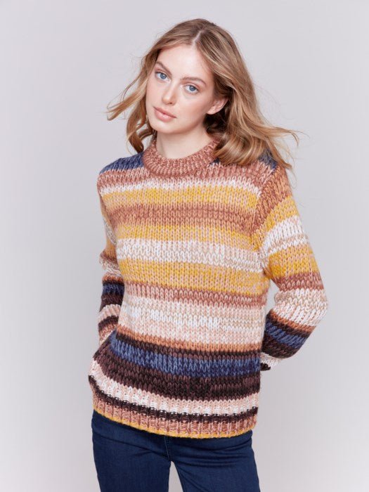 Space Dye Yarn Sweater - Vintage Vault Boutique
