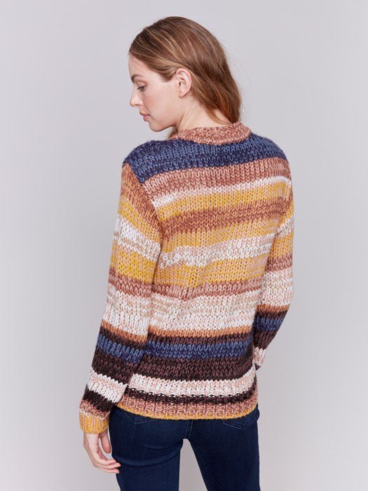 Space Dye Yarn Sweater - Vintage Vault Boutique