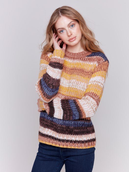 Space Dye Yarn Sweater - Vintage Vault Boutique