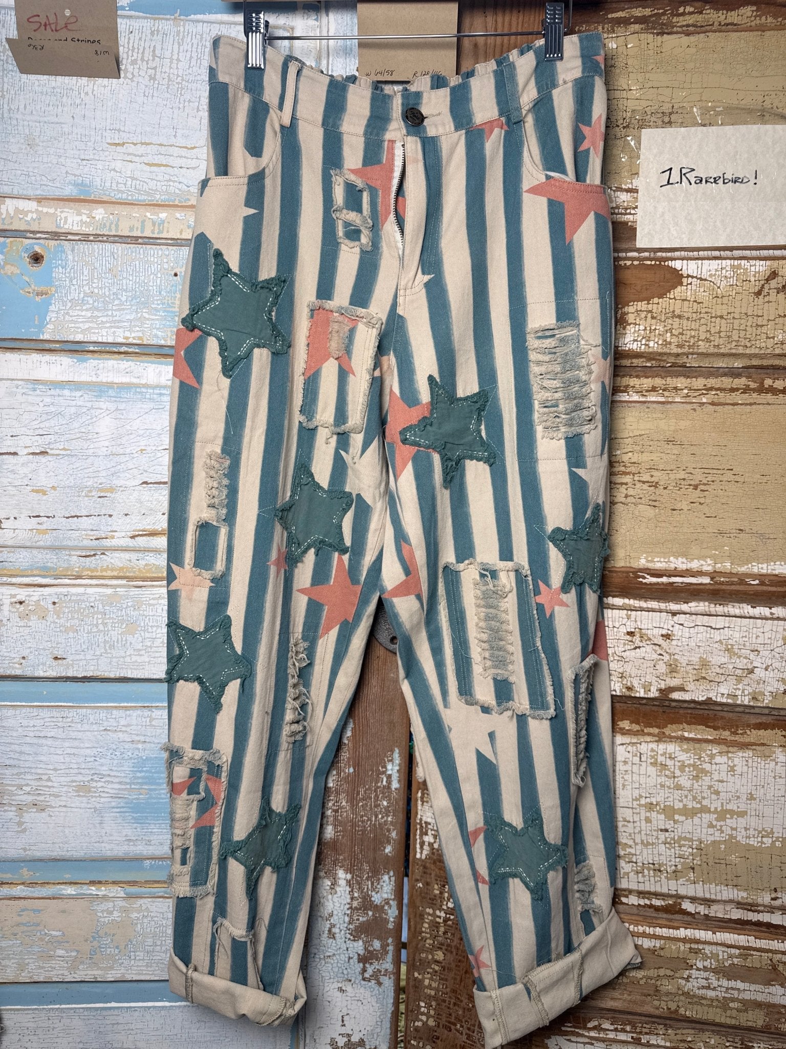 Stripes and Stars Pants - Vintage Vault Boutique