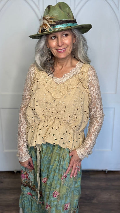Luminous Tank Tea Stain - Vintage Vault Boutique