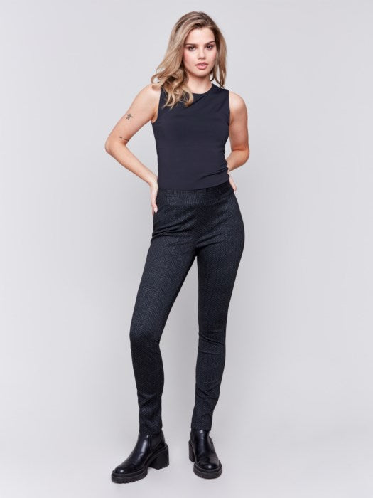 Reversible Plaid Pull-On Pants