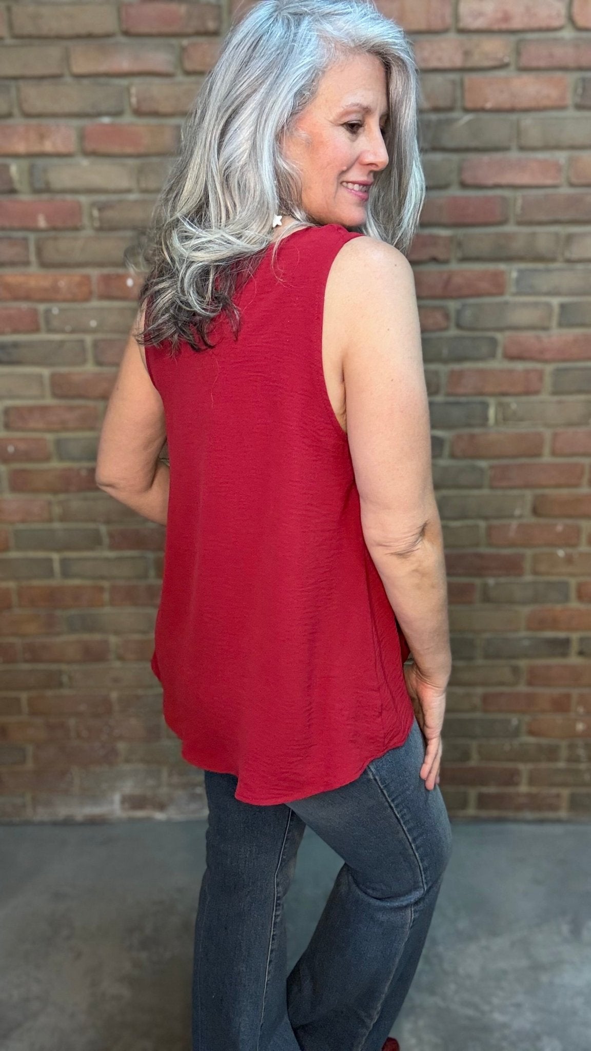 Red Balloon Front Tank Top - Vintage Vault Boutique