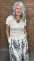 Lace Short Sleeve Top - Vintage Vault Boutique