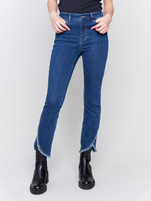 Front Tulip Hem Bootcut Pant