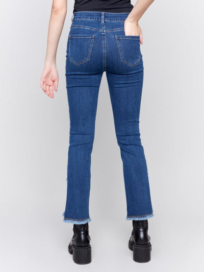 Front Tulip Hem Bootcut Pant
