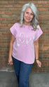 Pink LOVE Patch Sweatshirt - Vintage Vault Boutique